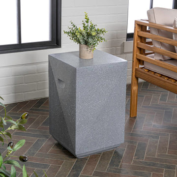 Adrian 20.75" Contemporary Minimalist Square Accent Table - JONATHAN Y